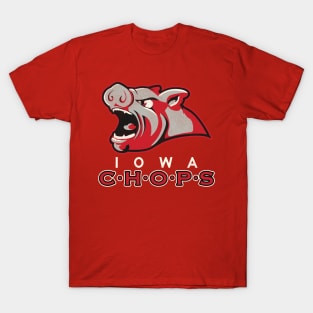 Defunct Iowa Chops Hockey Team T-Shirt